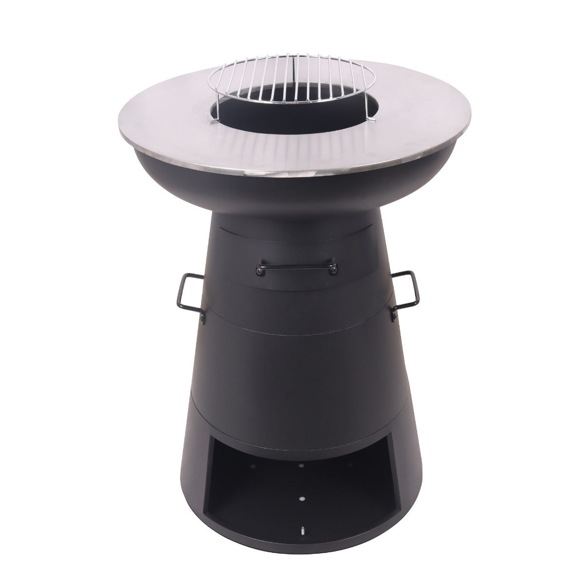 SenS-Line Vuurkorf met Barbecue Bjork Zwart 83 cm