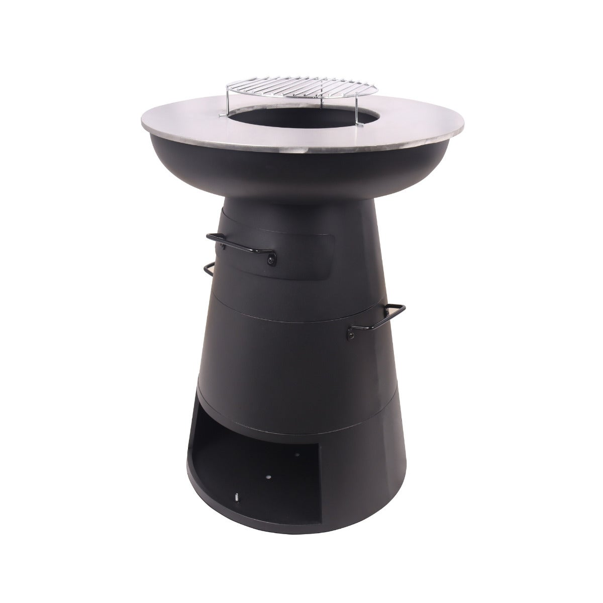 SenS-Line Vuurkorf met Barbecue Bjork Zwart 83 cm