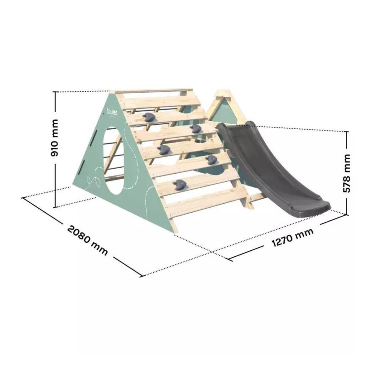 Soulet Klimrek Hercule met Klimwand en Glijbaan - Vanaf 18 maanden