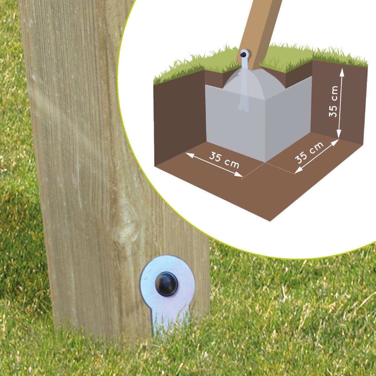 Soulet Speeltoestel Prune met Glijbaan en Dubbele Schommel