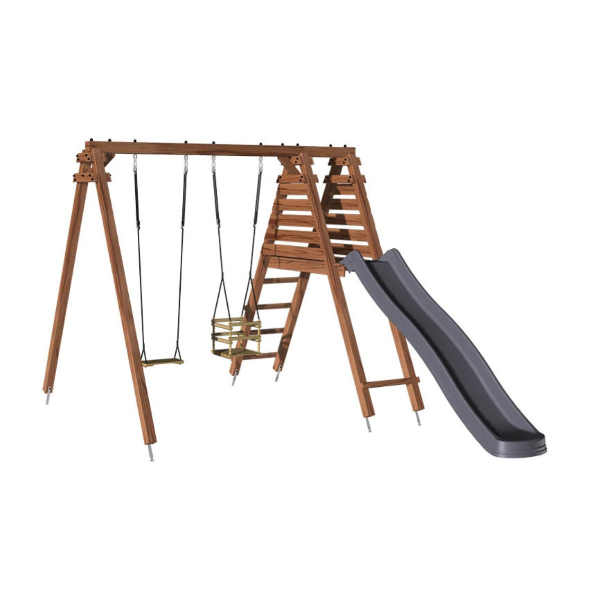 Soulet Speeltoestel Prune met Glijbaan en Dubbele Schommel