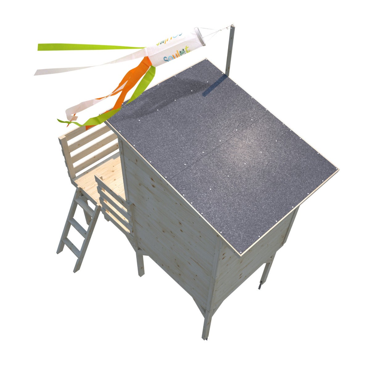 Soulet Verhoogd Speelhuis Portland met Glijbaan