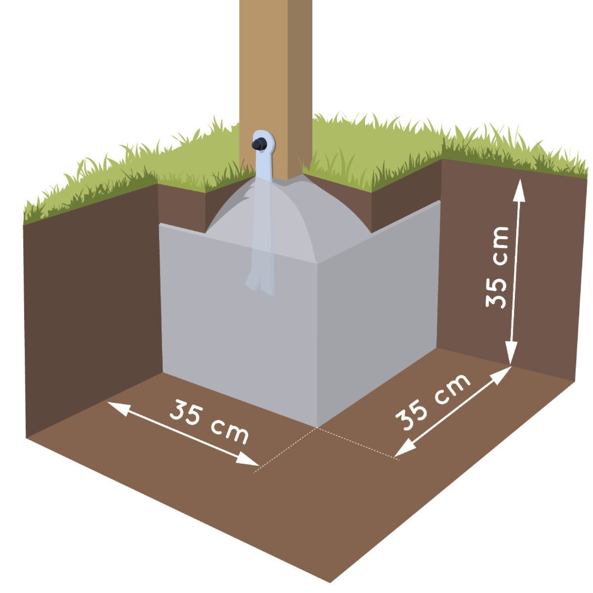 Soulet Verhoogd Speelhuis Portland met Glijbaan