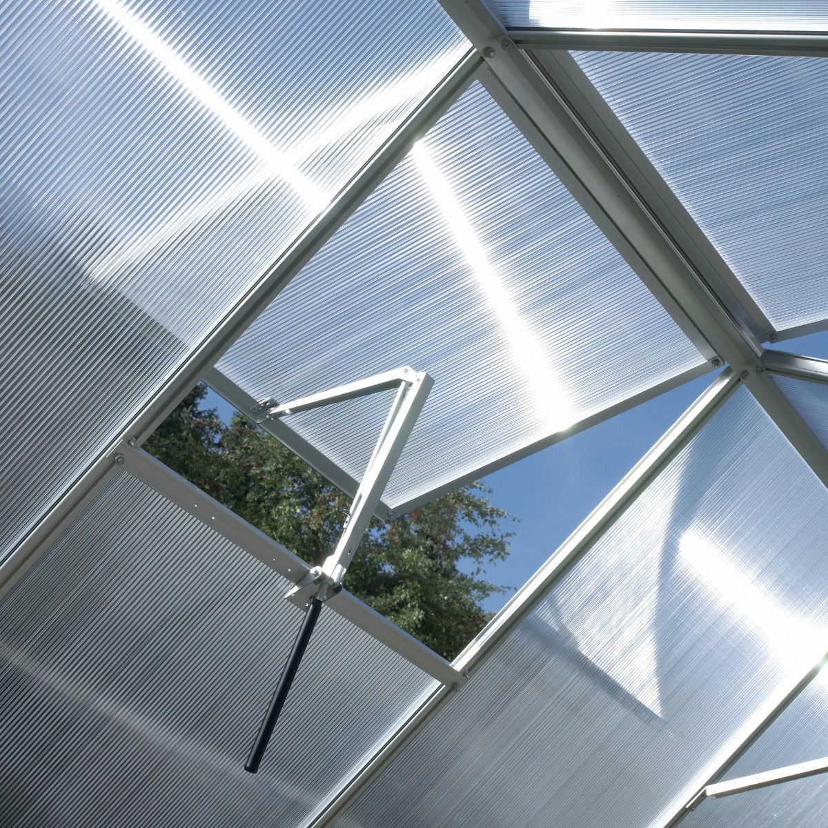 Automatische raamopener Ventomax zwart - Uitbreiding Triton Tuinkas