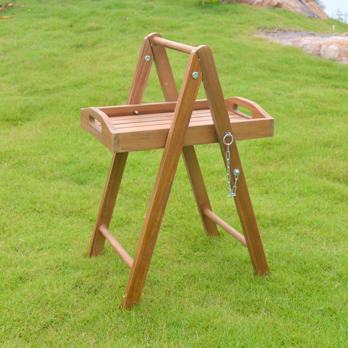 Bijzettafeltje Acacia met Uitneembaar Dienblad