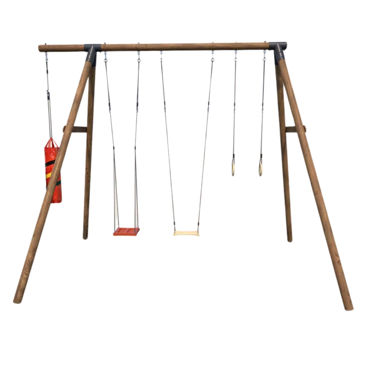 Soulet Speeltoestel Galdar met Dubbele Schommel, Bokszak en Turnringen