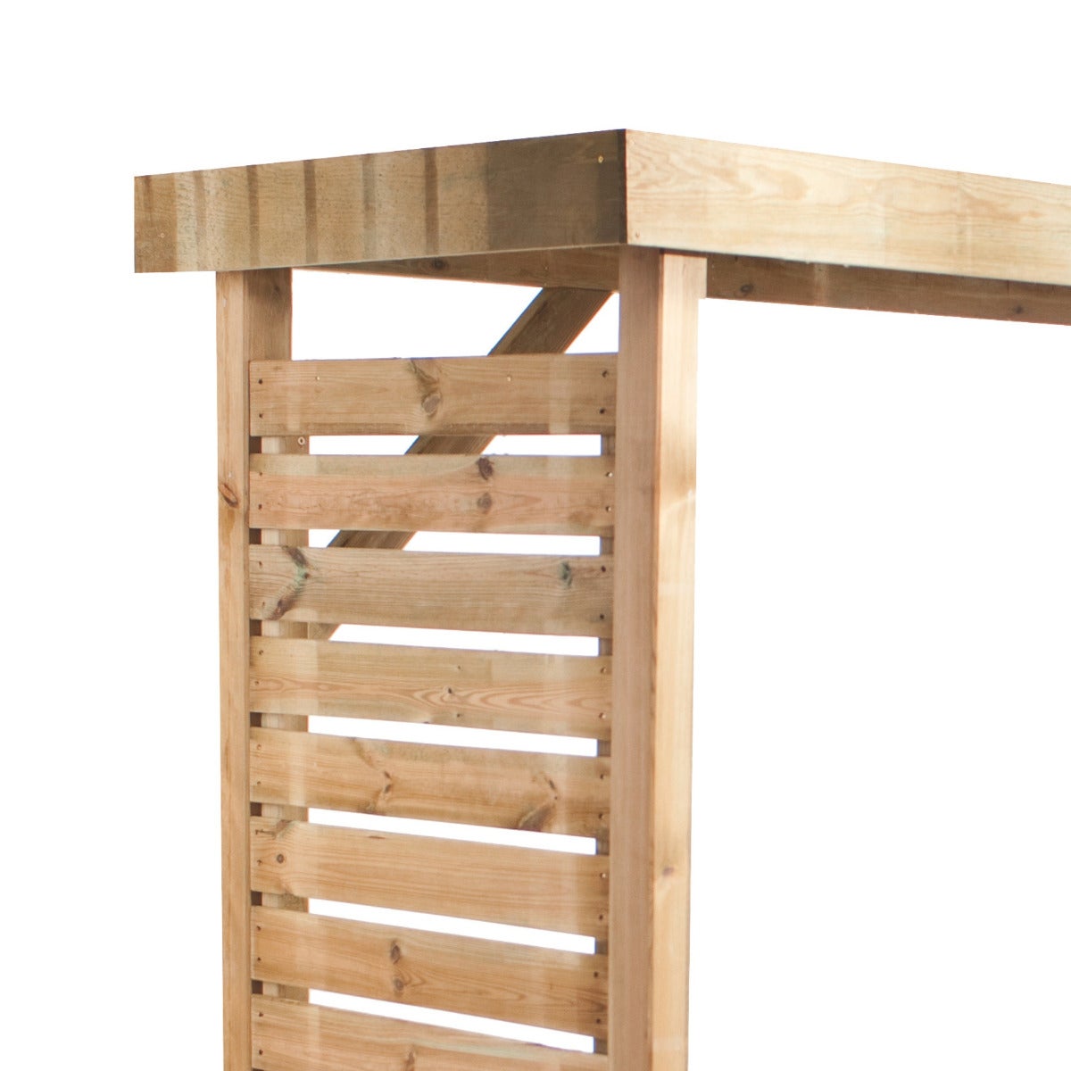 Haardhout Berging Dallas met Bitumen Dak 226 cm