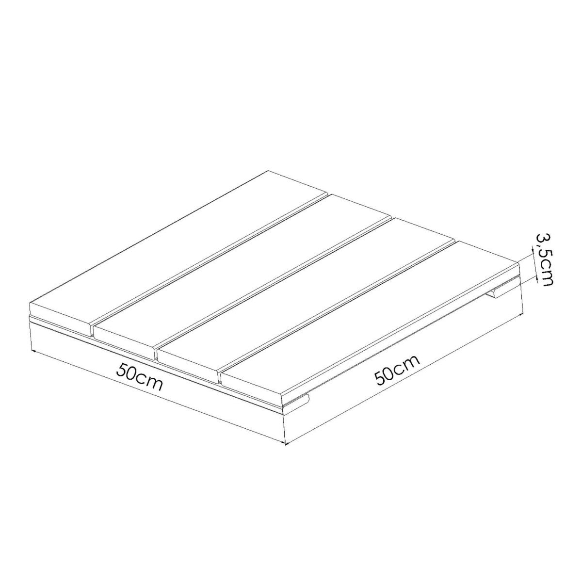 Terrastegel Julia 50 x 50 cm