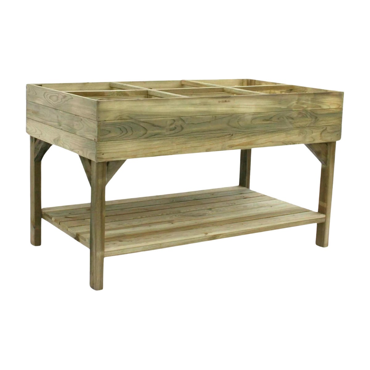 Verhoogde Moestuinbak met Worteldoek Grenen 150 x 80 cm