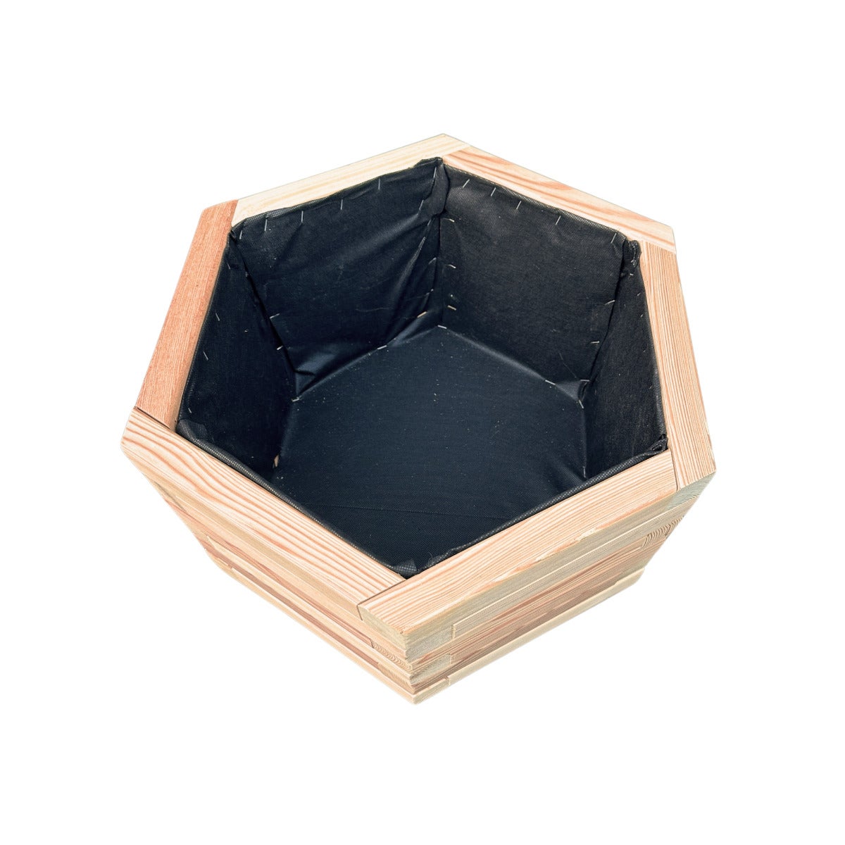 Hexagon Plantenbak 6-Hoek Larikshout Ø48 x 29 cm