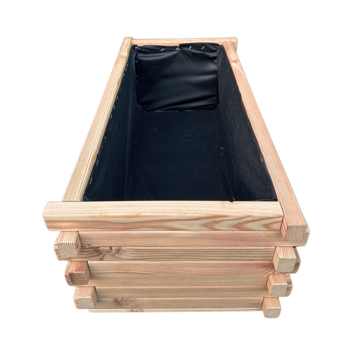 Plantenbak Larikshout Rechthoekig met Worteldoek 80 x 40 cm