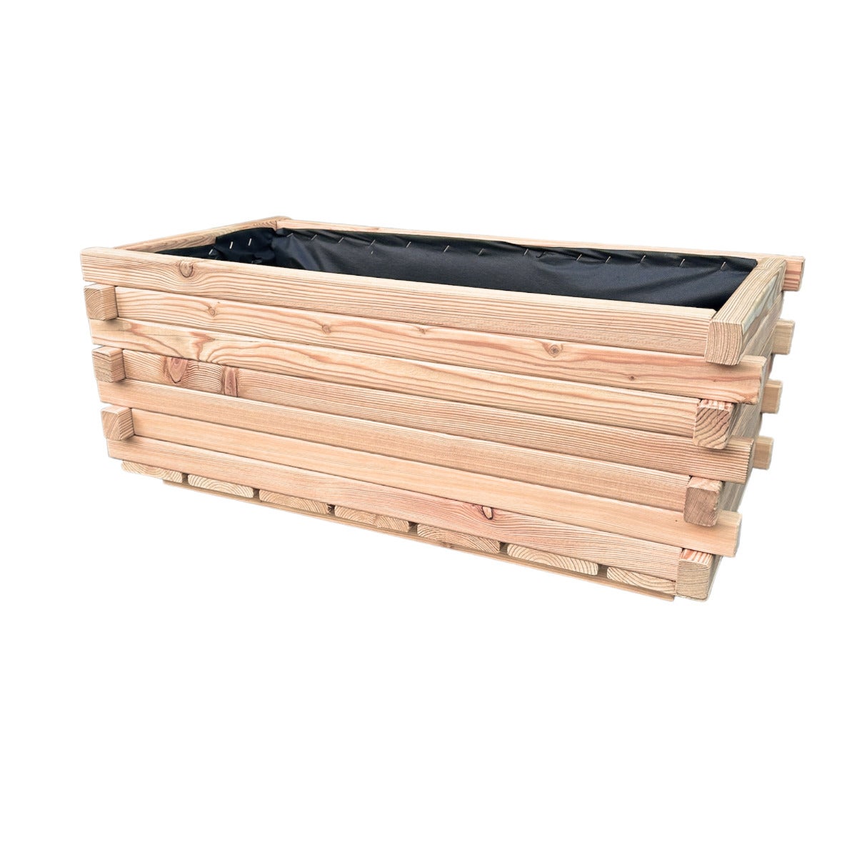 Plantenbak Larikshout Rechthoekig met Worteldoek 80 x 40 cm