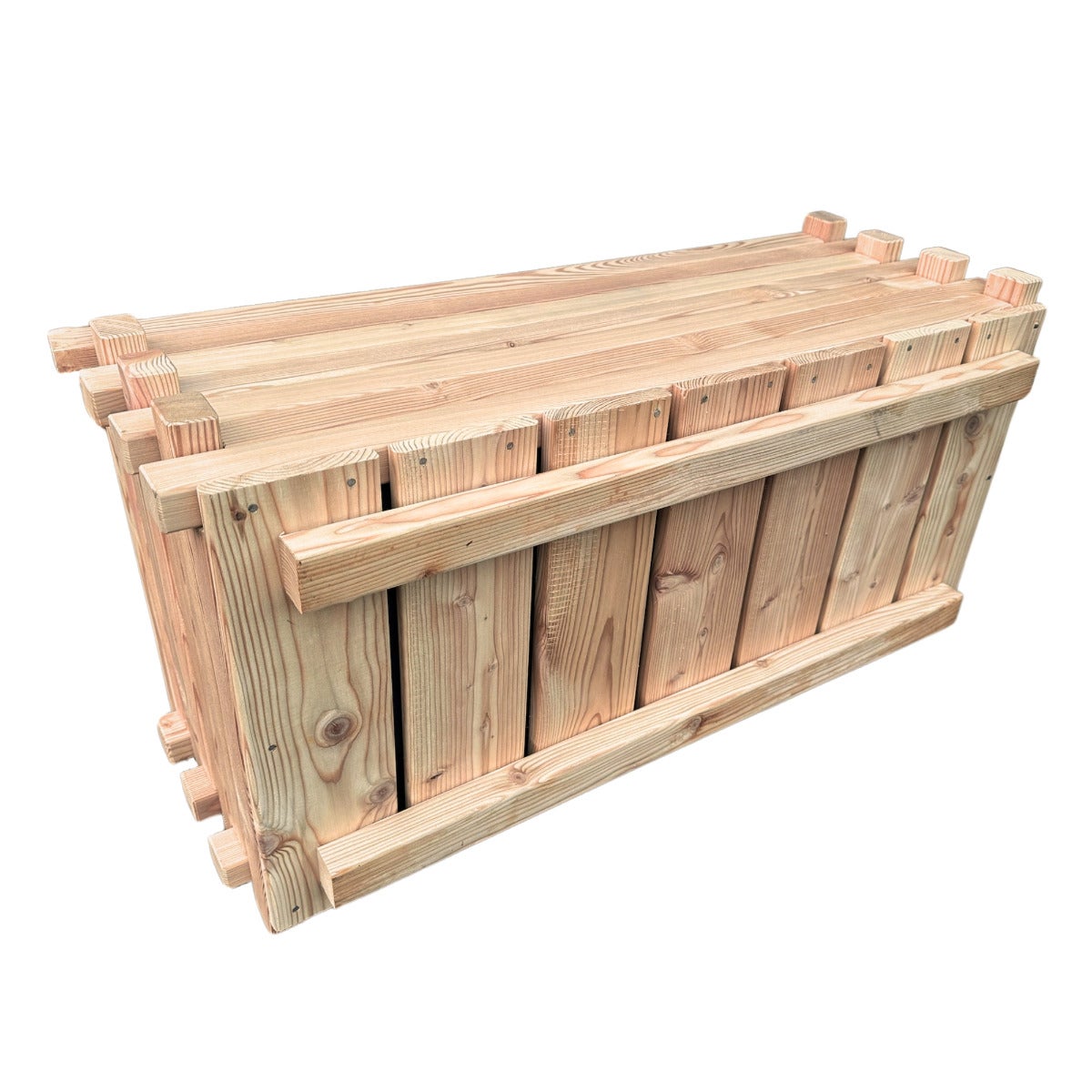 Plantenbak Larikshout Rechthoekig met Worteldoek 80 x 40 cm