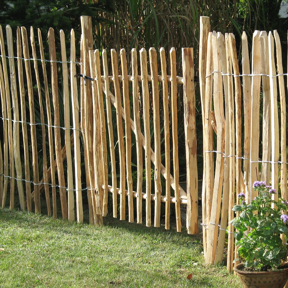 Poort Schapenhek Hazelaarhout 100 x 100 cm - Latafstand 3 - 5 cm