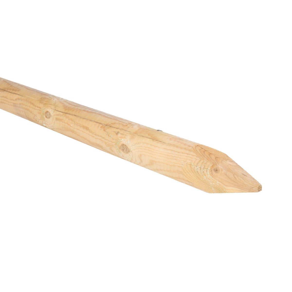 Ronde Paal Met Punt - Gekroond Ø8 x 250 cm Geïmpregneerd Naaldhout