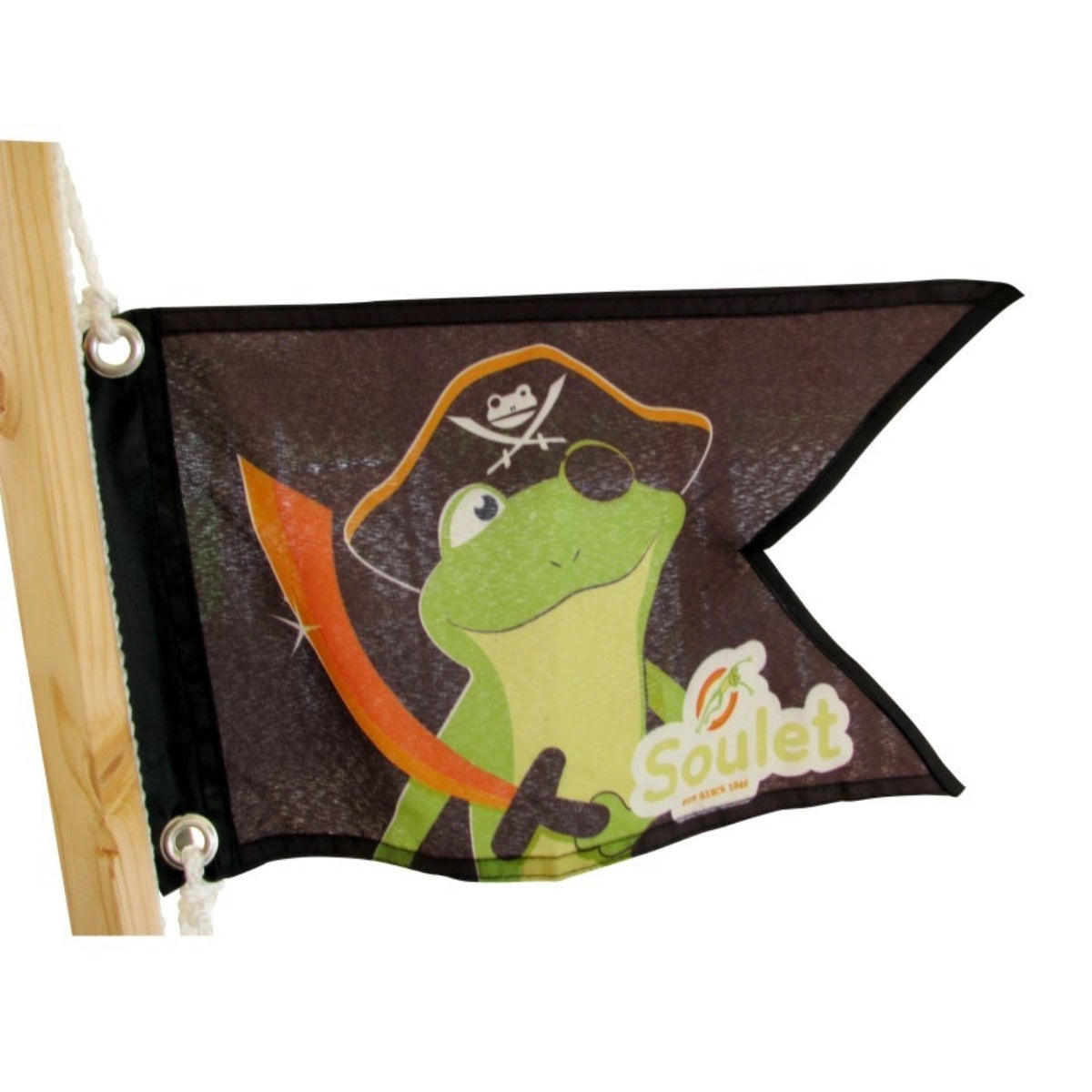 Soulet Piratenschip Speelhuis Hout met Zandbak en Klimmuur - 133 x 315 x 228 cm