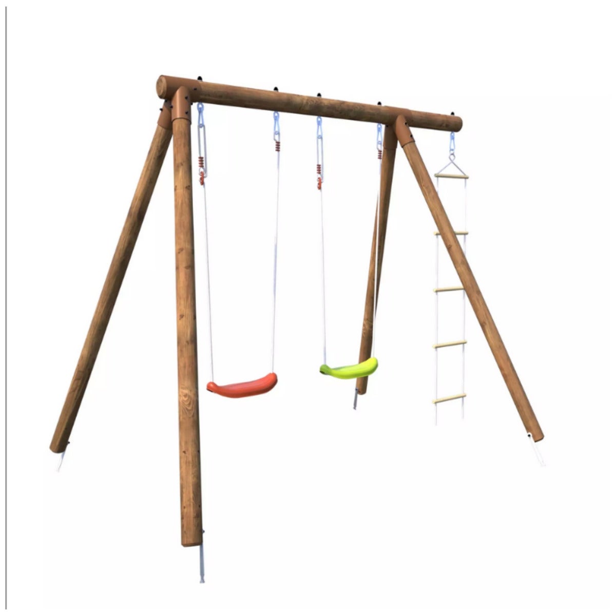 Soulet Speeltoestel Tonka met Dubbele Schommel en Touwladder