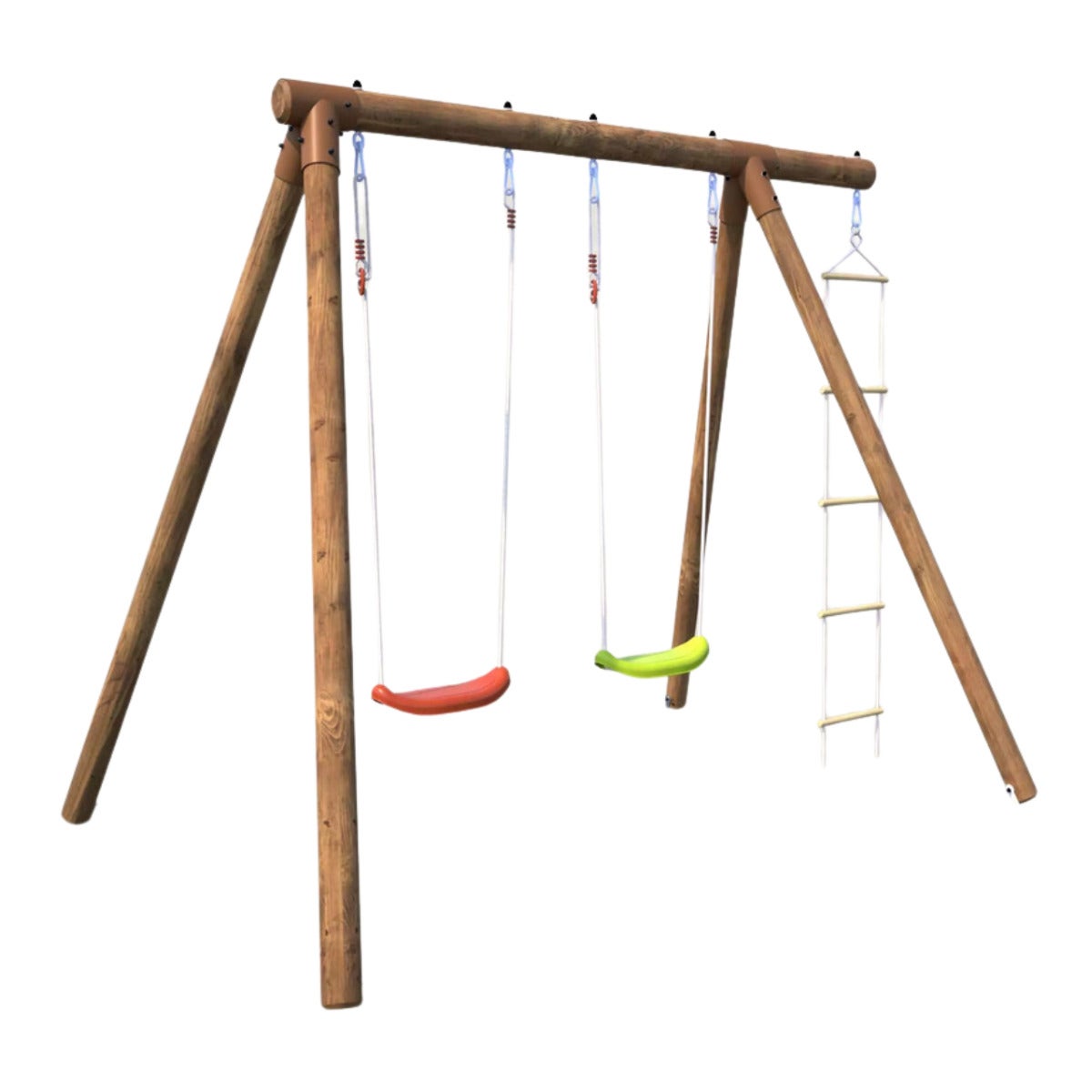 Soulet Speeltoestel Tonka met Dubbele Schommel en Touwladder
