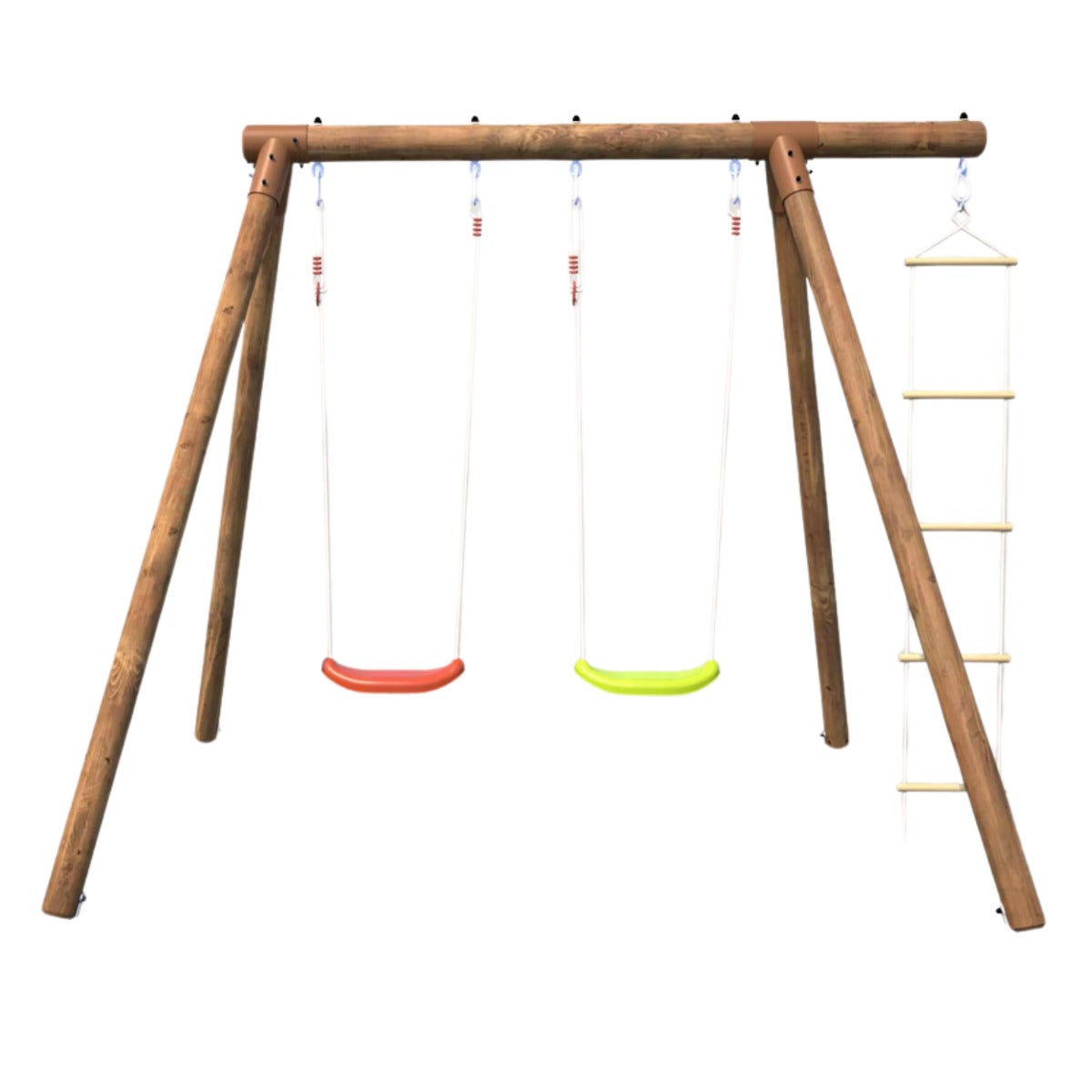 Soulet Speeltoestel Tonka met Dubbele Schommel en Touwladder