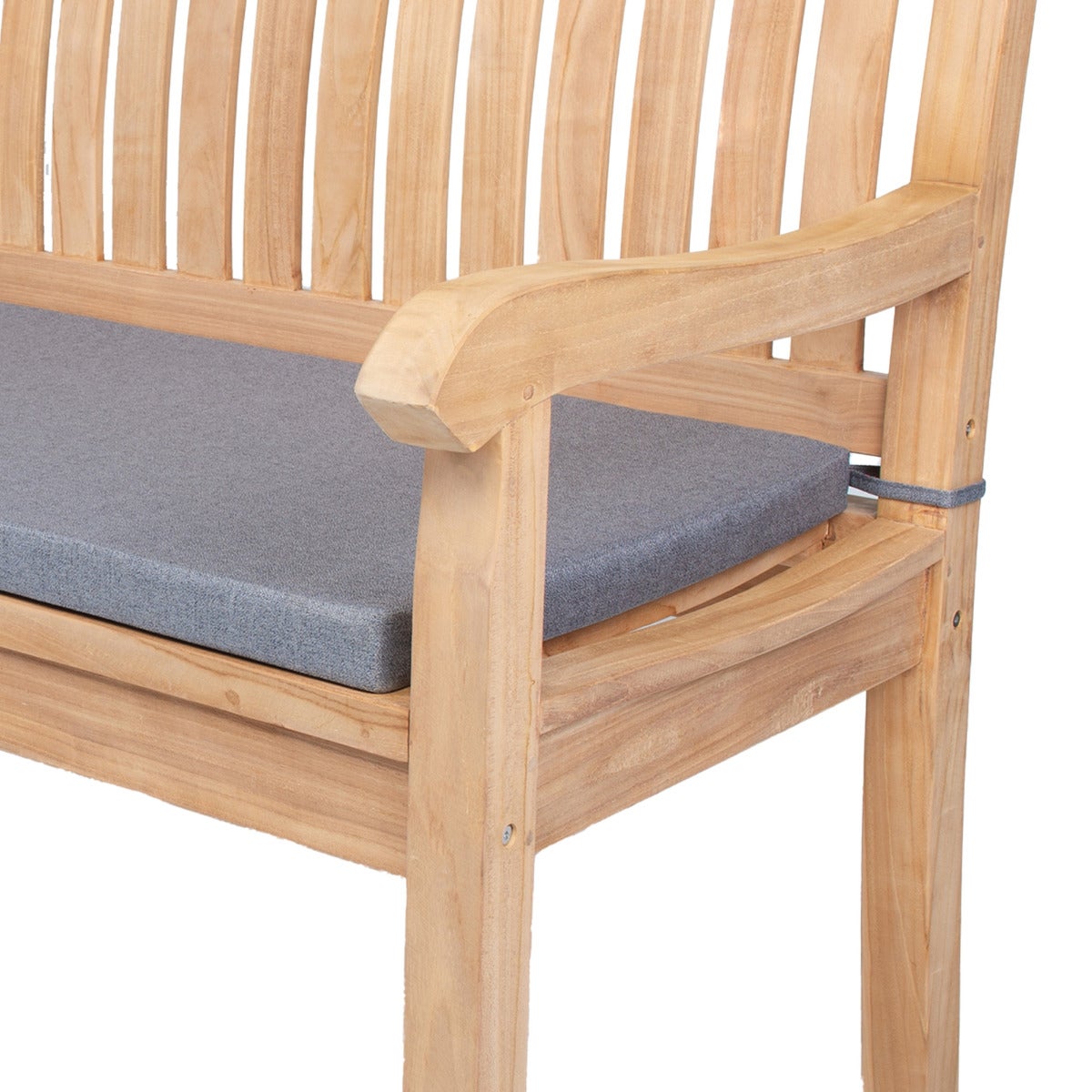 Tuinbankkussen Deluxe Licht Grijs 136 x 48 cm