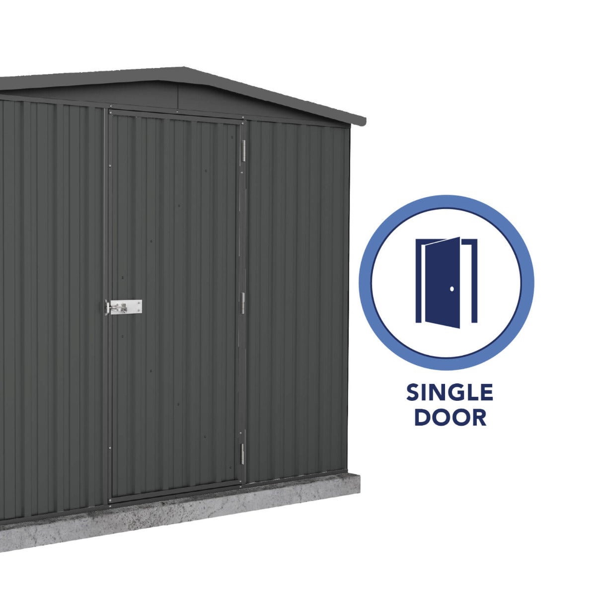 Metalen Tuinhuis Zwart 222 x 140 cm - 3,2 m²