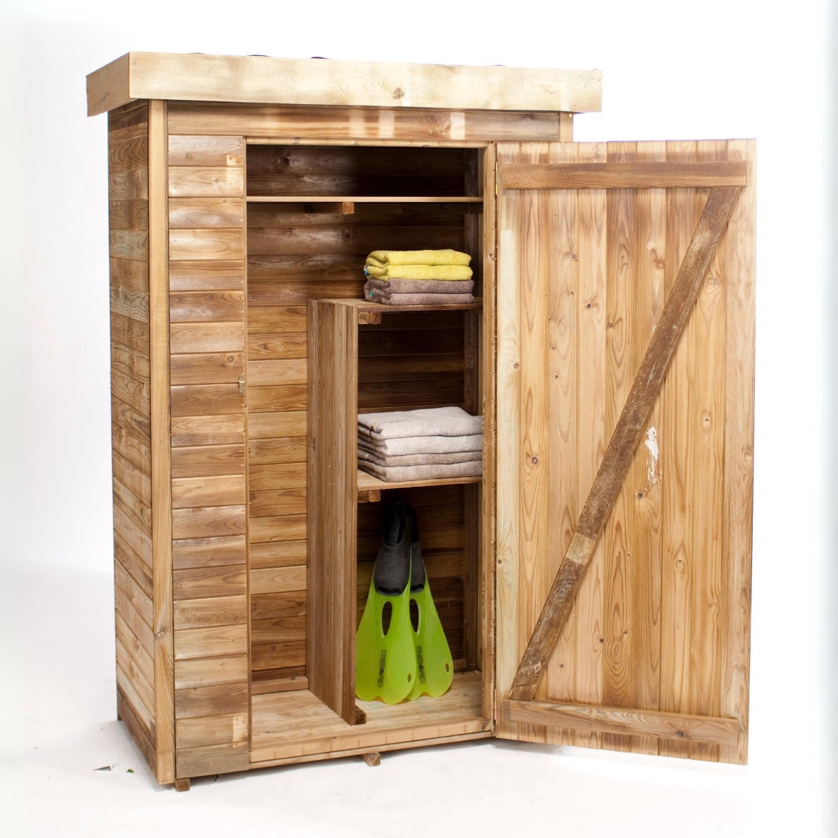 Tuinkast Berging met Deur Grenen 130 x 69 cm