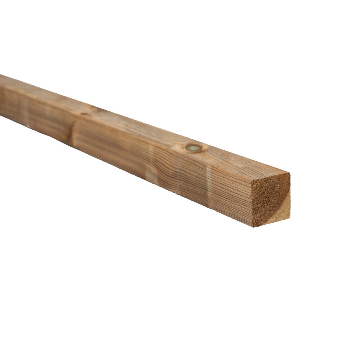 Tuinpaal Geschaafd Geïmpregneerd Naaldhout 6.8 x 6.8 x 240 cm