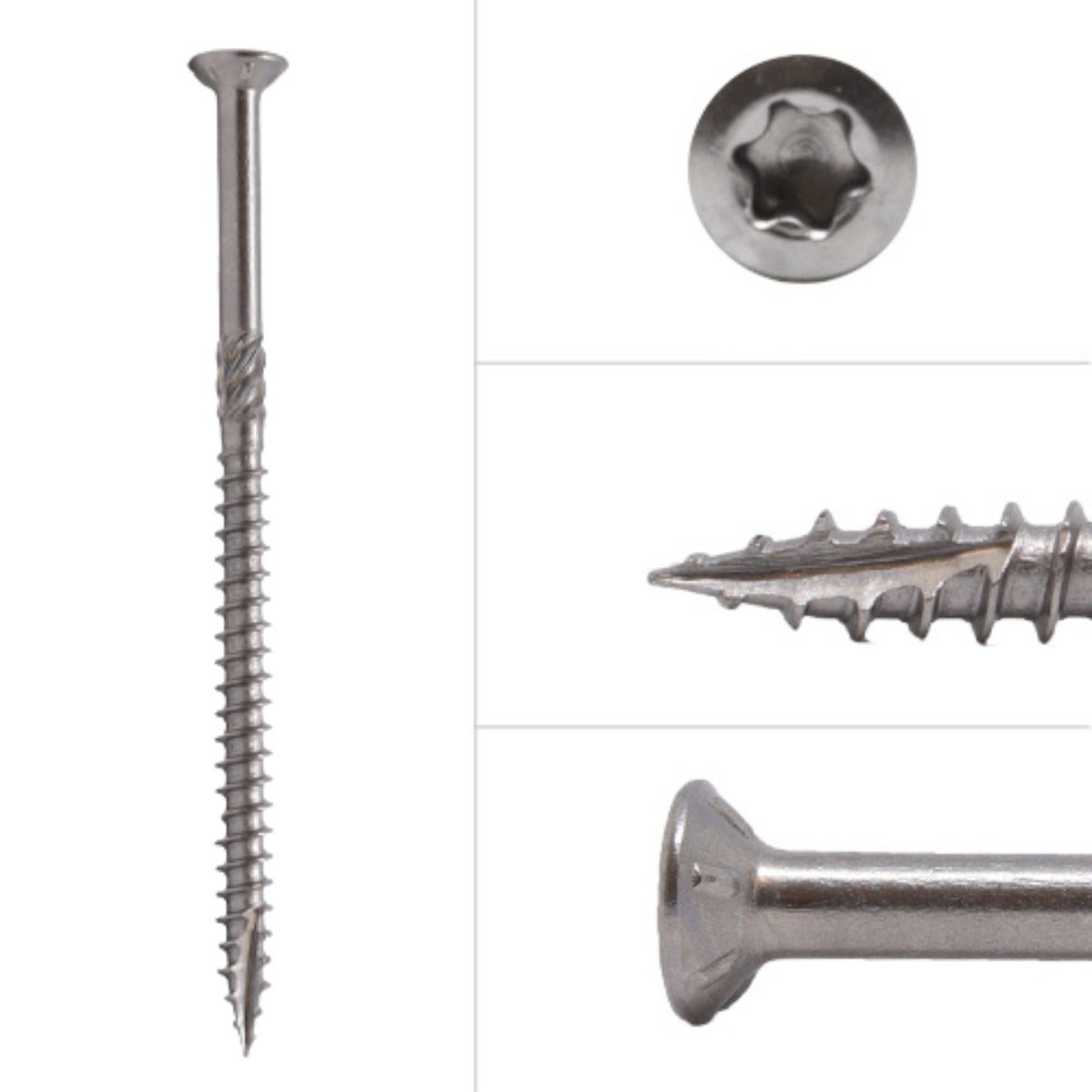 Tuinschroeven RVS 410 4 x 70 mm Torx 20 met snijpunt - Doos 200 Stuks