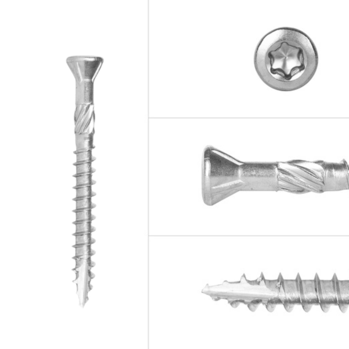 Tuinschroeven RVS 410 4 x 40 mm Torx 20 met Snijpunt - Doos 200 Stuks