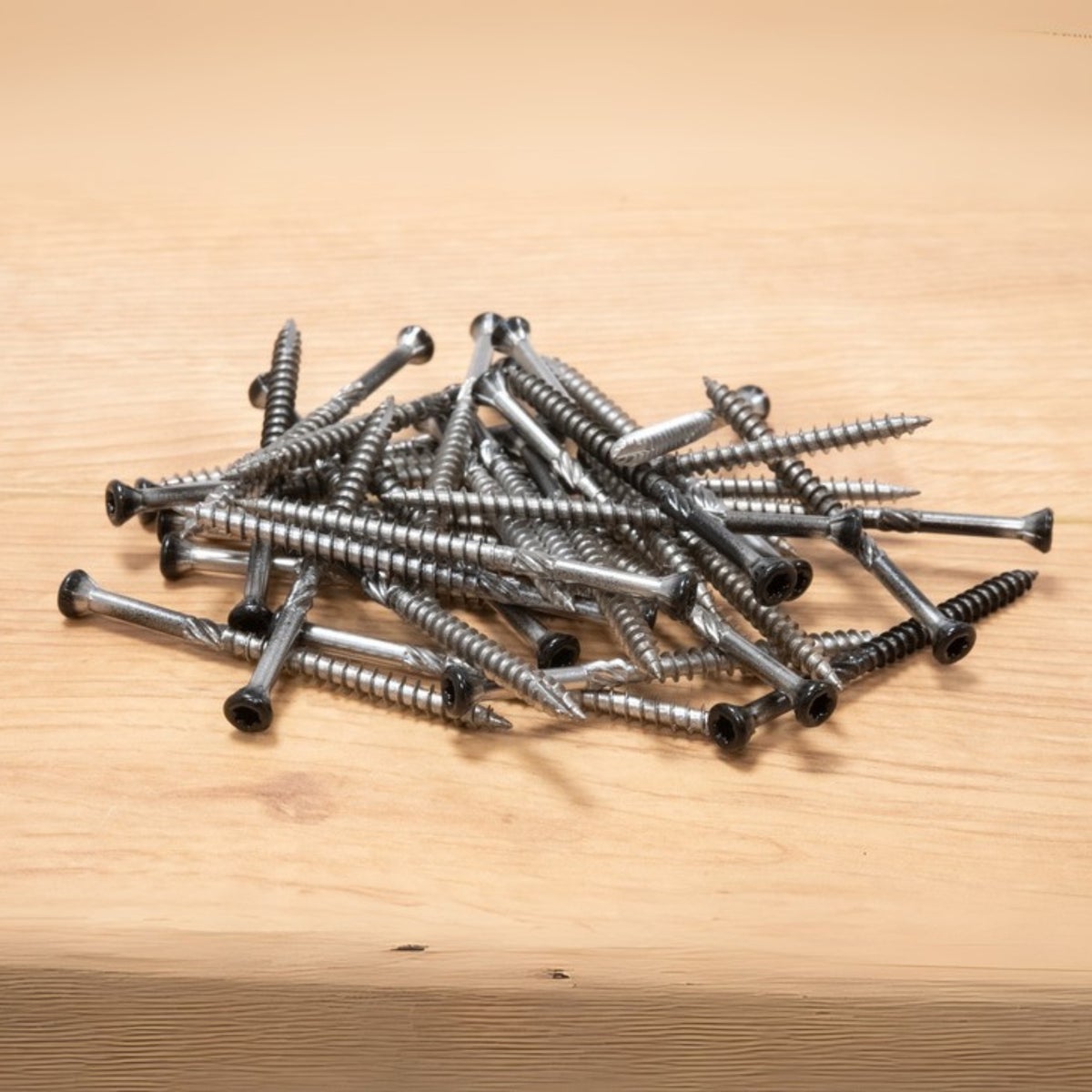 Tuinschroeven Zwart RVS 410 4 x 70 mm Torx 20 met Snijpunt - Doos 200 Stuks