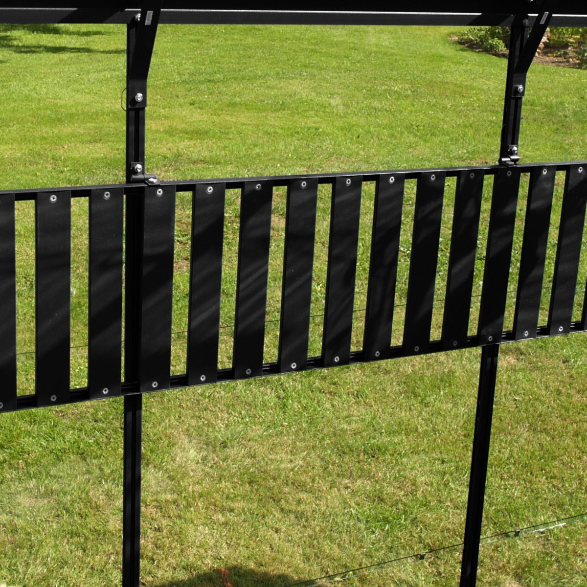 Aluminium Opklapbare Kweekplank Zwart 120 x 31 cm - Uitbreiding Triton Tuinkas