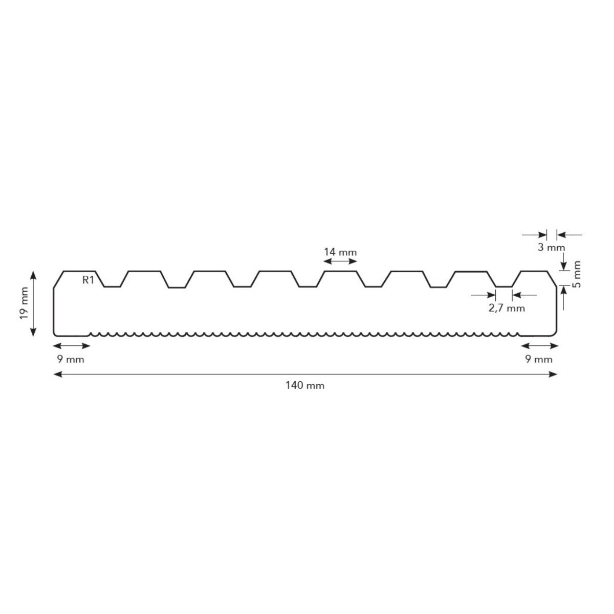 Vlonderplank Geschaafd Geïmpregneerd Naaldhout 1.9 x 14 x 180 cm
