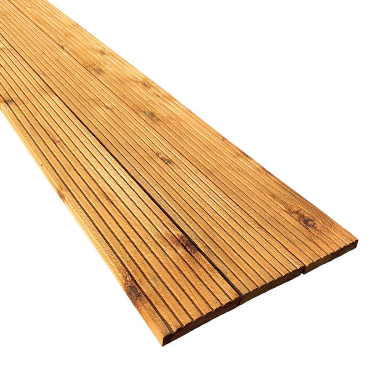 Vlonderplank Vurenhout Bruin Geïmpregneerd 2.8 x 14.5 x 300 cm