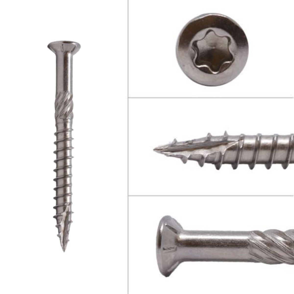 Vlonderschroeven RVS 410 5 x 50 mm Torx 25 met snijpunt - Doos 200 Stuks