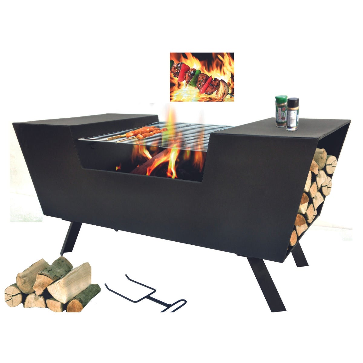 SenS-Line Terrashaard en Barbecue Mika Zwart